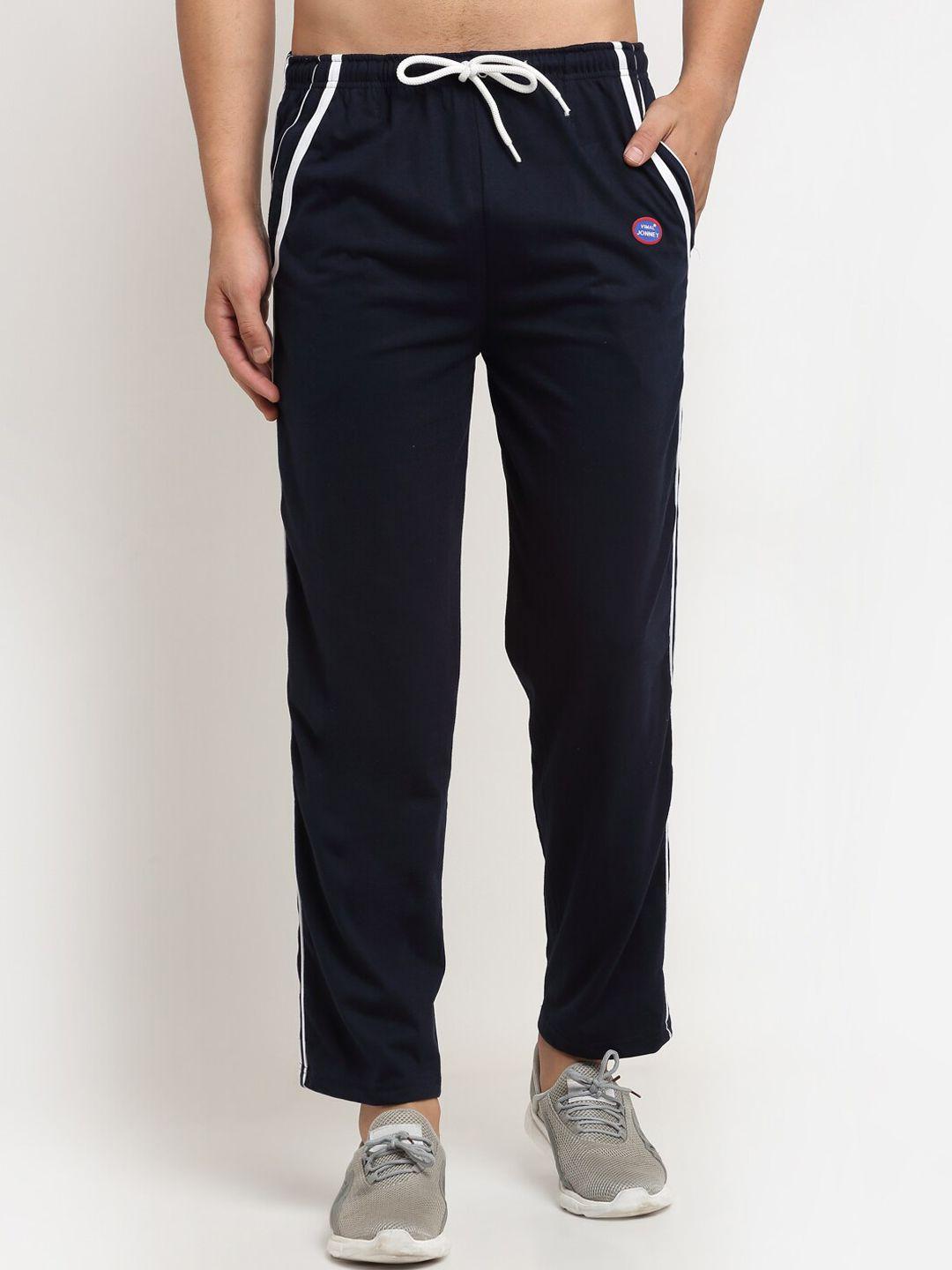 vimal jonney men navy blue track pants