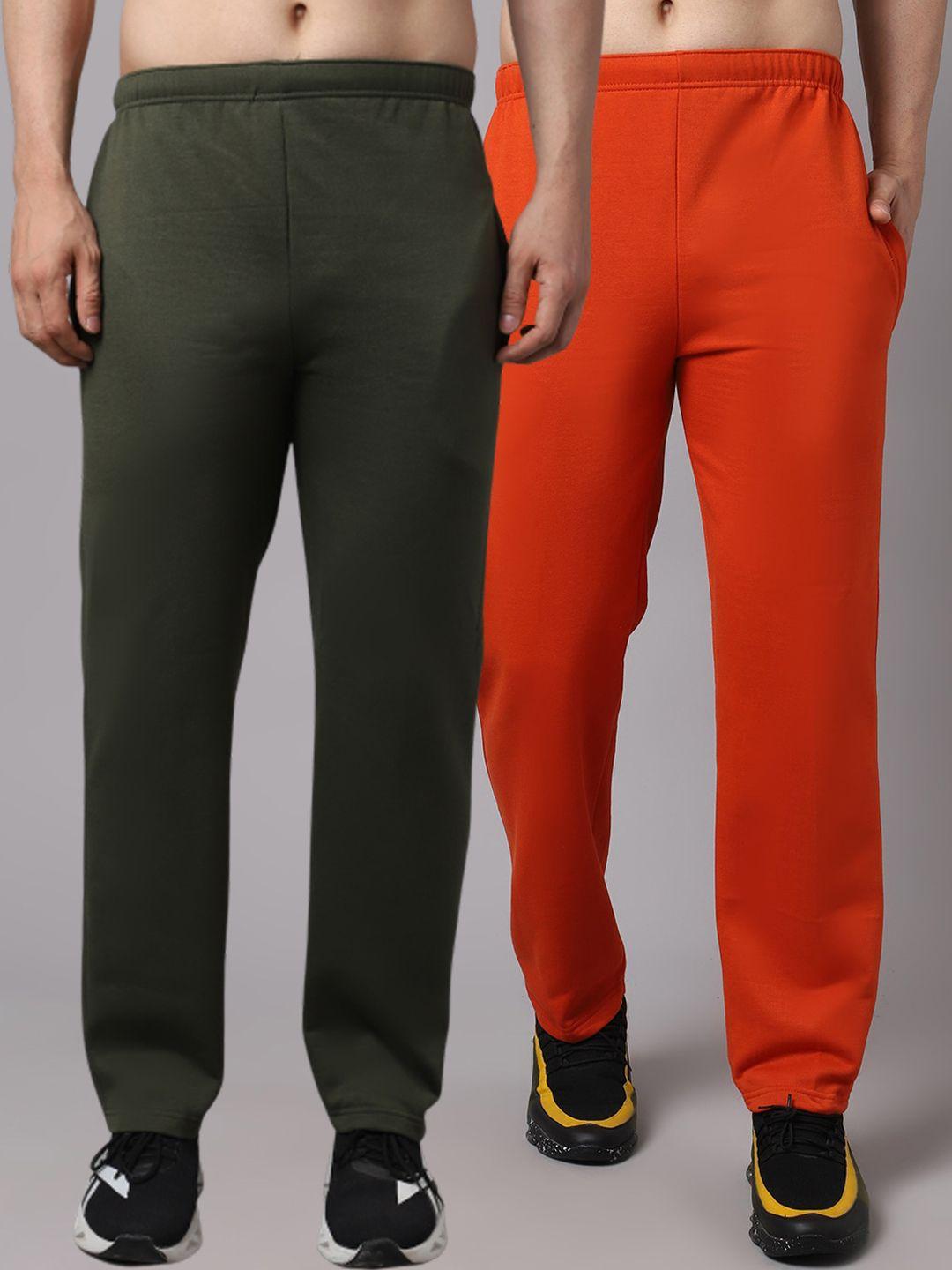 vimal jonney men pack of 2 solid pure cotton track pants