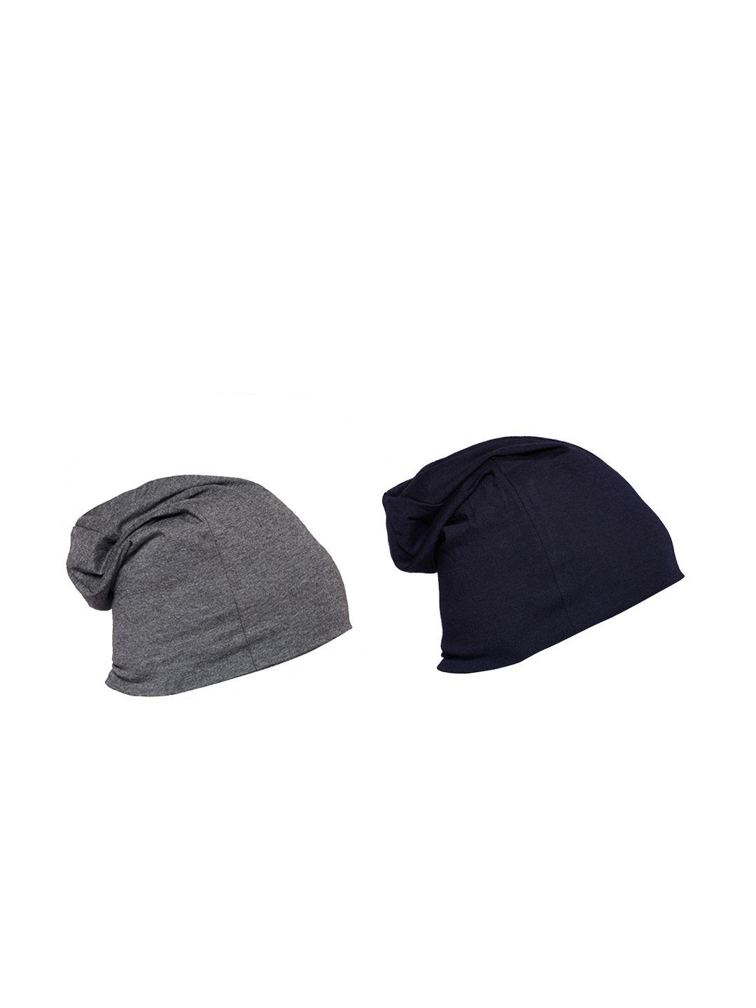 vimal jonney men solid pack of 2 beanie cap