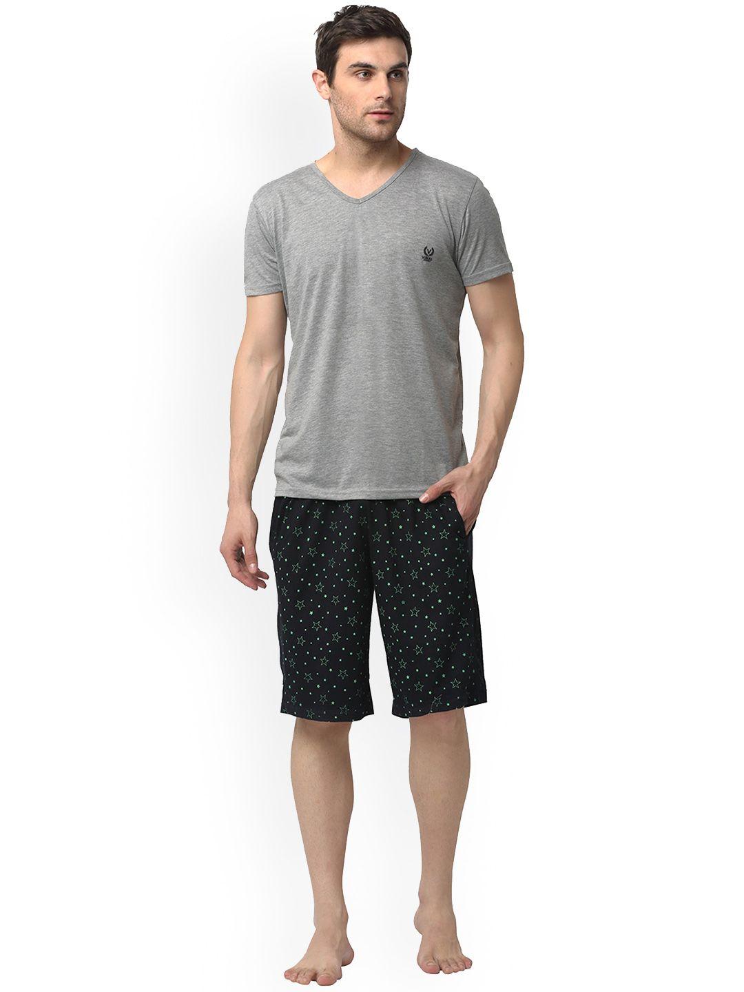 vimal jonney men t-shirt with shorts night suit