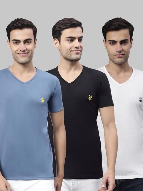 vimal jonney multi cotton regular fit t-shirt - pack of 3