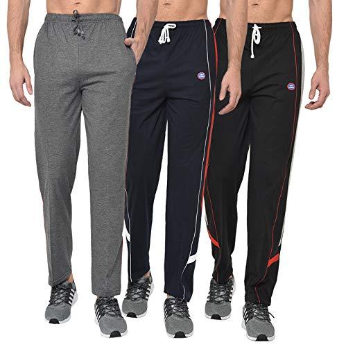 vimal jonney multicolor cotton trackpants for men's(pack of 3)