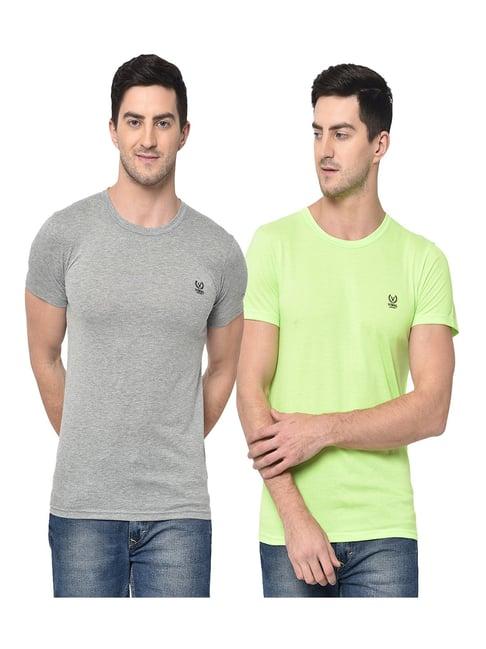 vimal jonney multicolor crew t-shirt - pack of 2