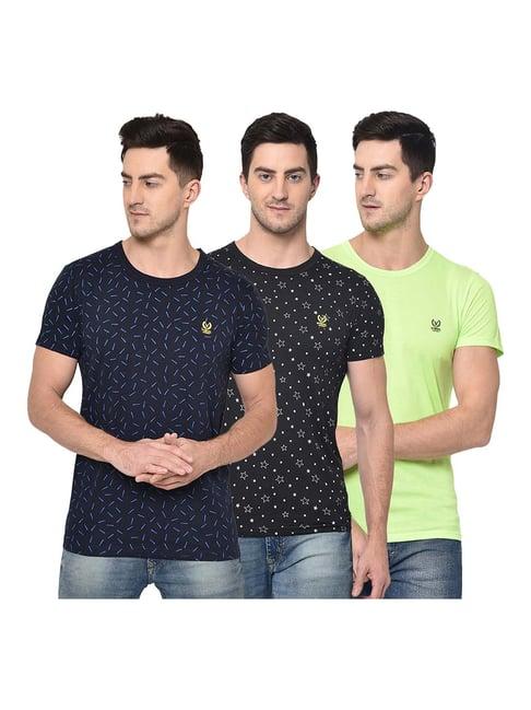 vimal jonney multicolor crew t-shirt - pack of 3