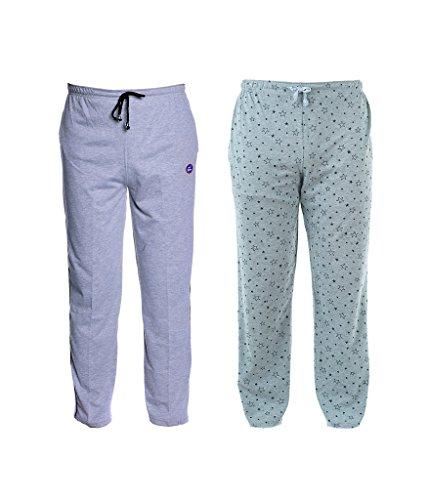 vimal jonney multicolor print and plain cotton regular fit trackpants for men (pack of 2)-d1pr1m_d1m_02-s multicolour