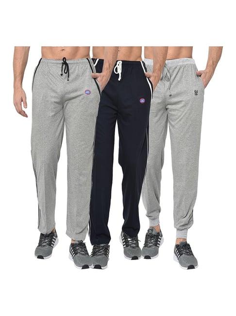 vimal jonney multicolor regular fit joggers & trackpants - pack of 3