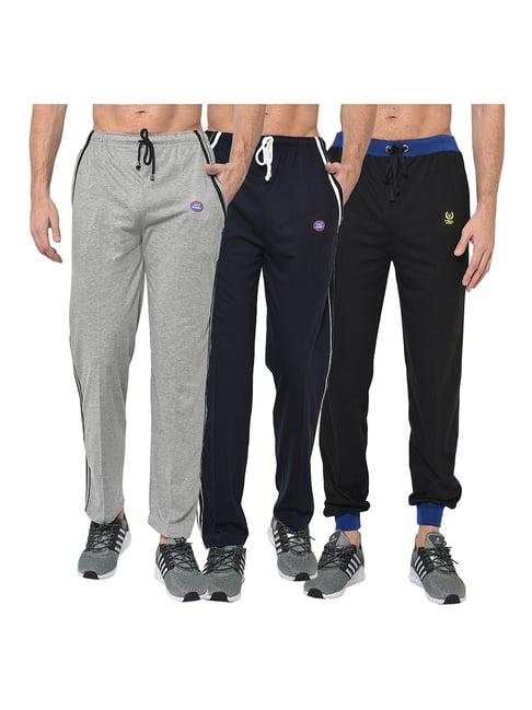 vimal jonney multicolor regular fit joggers & trackpants - pack of 3