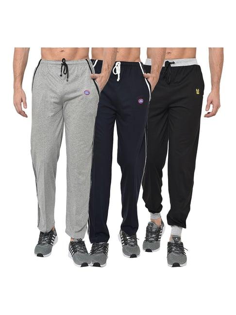 vimal jonney multicolor regular fit joggers & trackpants - pack of 3