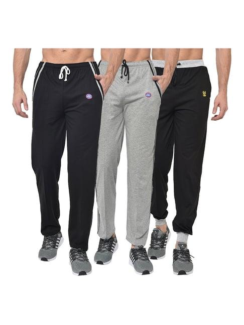 vimal jonney multicolor regular fit joggers & trackpants - pack of 3