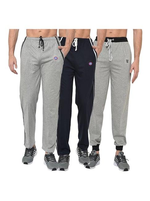 vimal jonney multicolor regular fit joggers & trackpants - pack of 3