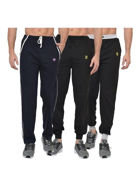 vimal jonney multicolor regular fit joggers & trackpants - pack of 3