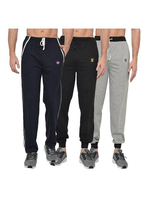 vimal jonney multicolor regular fit joggers & trackpants - pack of 3