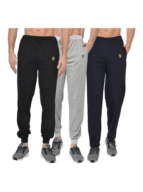 vimal jonney multicolor regular fit joggers & trackpants - pack of 3