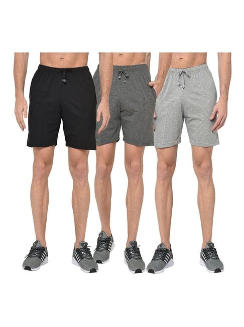 vimal jonney multicolor regular fit shorts - pack of 3
