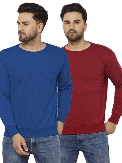 vimal jonney multicolor regular fit sweatshirt - pack of 2