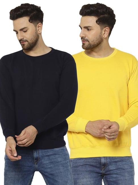 vimal jonney multicolor regular fit sweatshirt - pack of 2