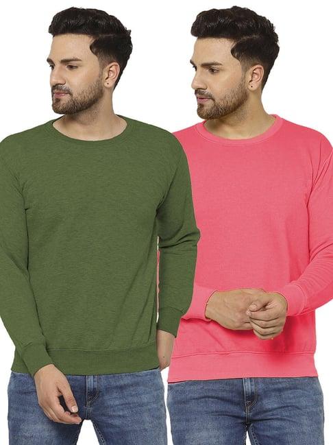 vimal jonney multicolor regular fit sweatshirt - pack of 2