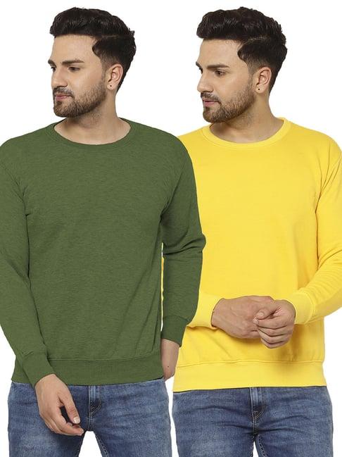 vimal jonney multicolor regular fit sweatshirt - pack of 2