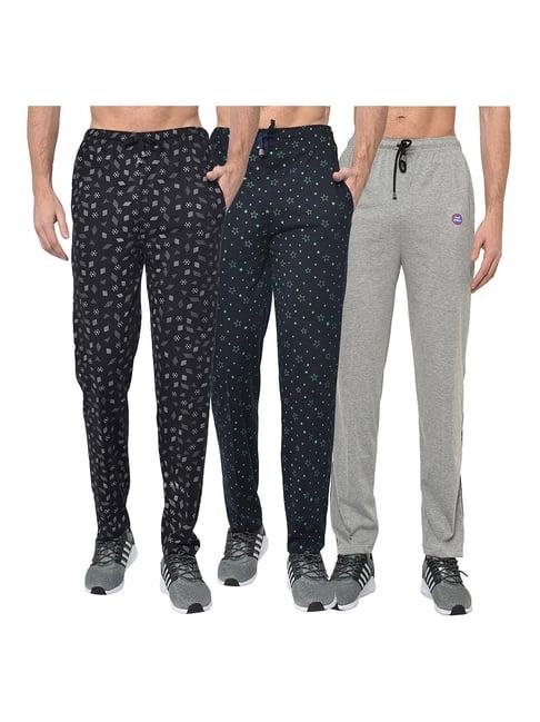 vimal jonney multicolor regular fit trackpants - pack of 3