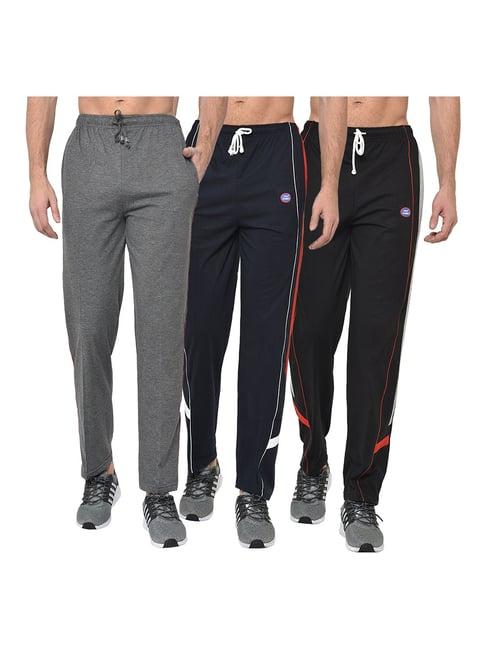 vimal jonney multicolor regular fit trackpants - pack of 3