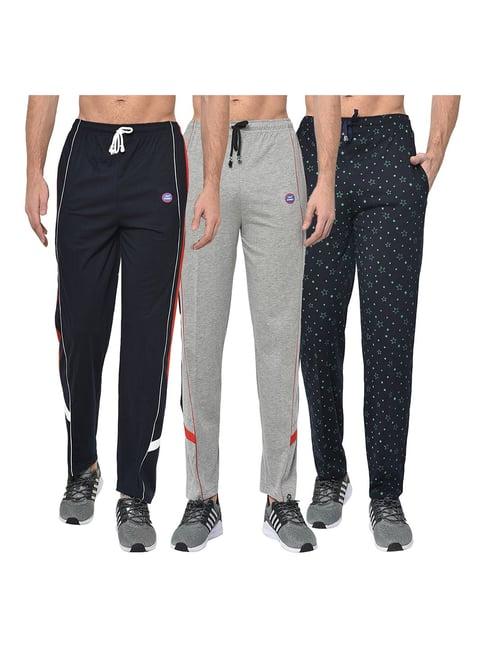 vimal jonney multicolor regular fit trackpants - pack of 3