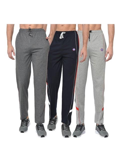 vimal jonney multicolor regular fit trackpants - pack of 3