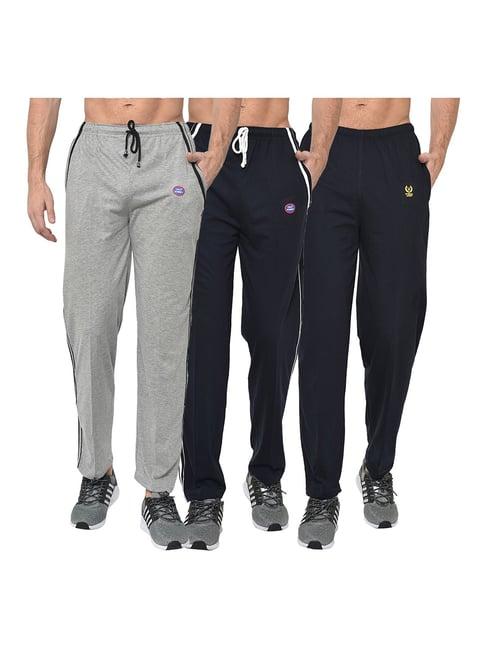 vimal jonney multicolor regular fit trackpants - pack of 3