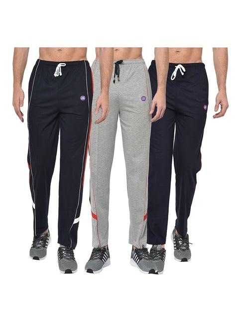 vimal jonney multicolor regular fit trackpants - pack of 3