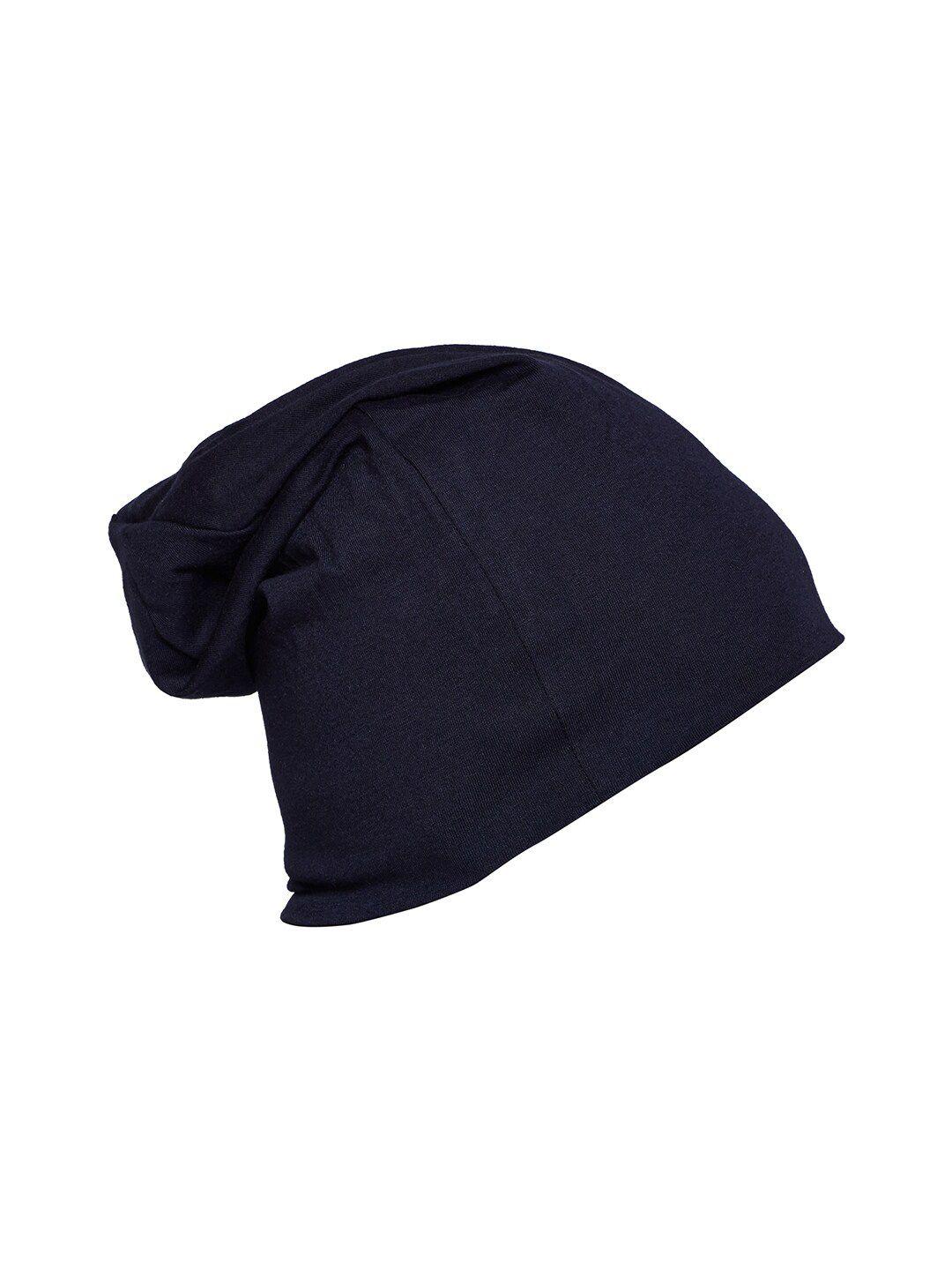 vimal jonney navy blue printed beanie