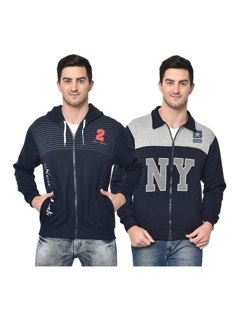 vimal jonney navy hooded sweatshirt - pack of 2