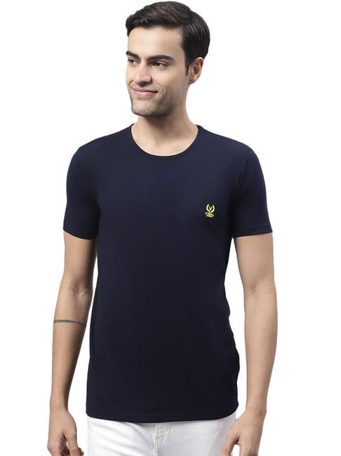 vimal jonney navy regular fit t-shirt