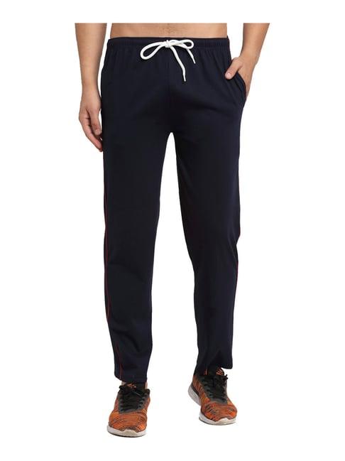 vimal jonney navy regular fit trackpants