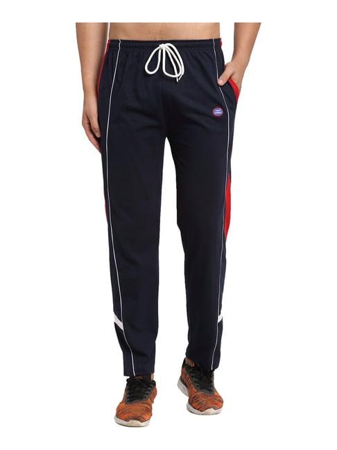 vimal jonney navy regular fit trackpants