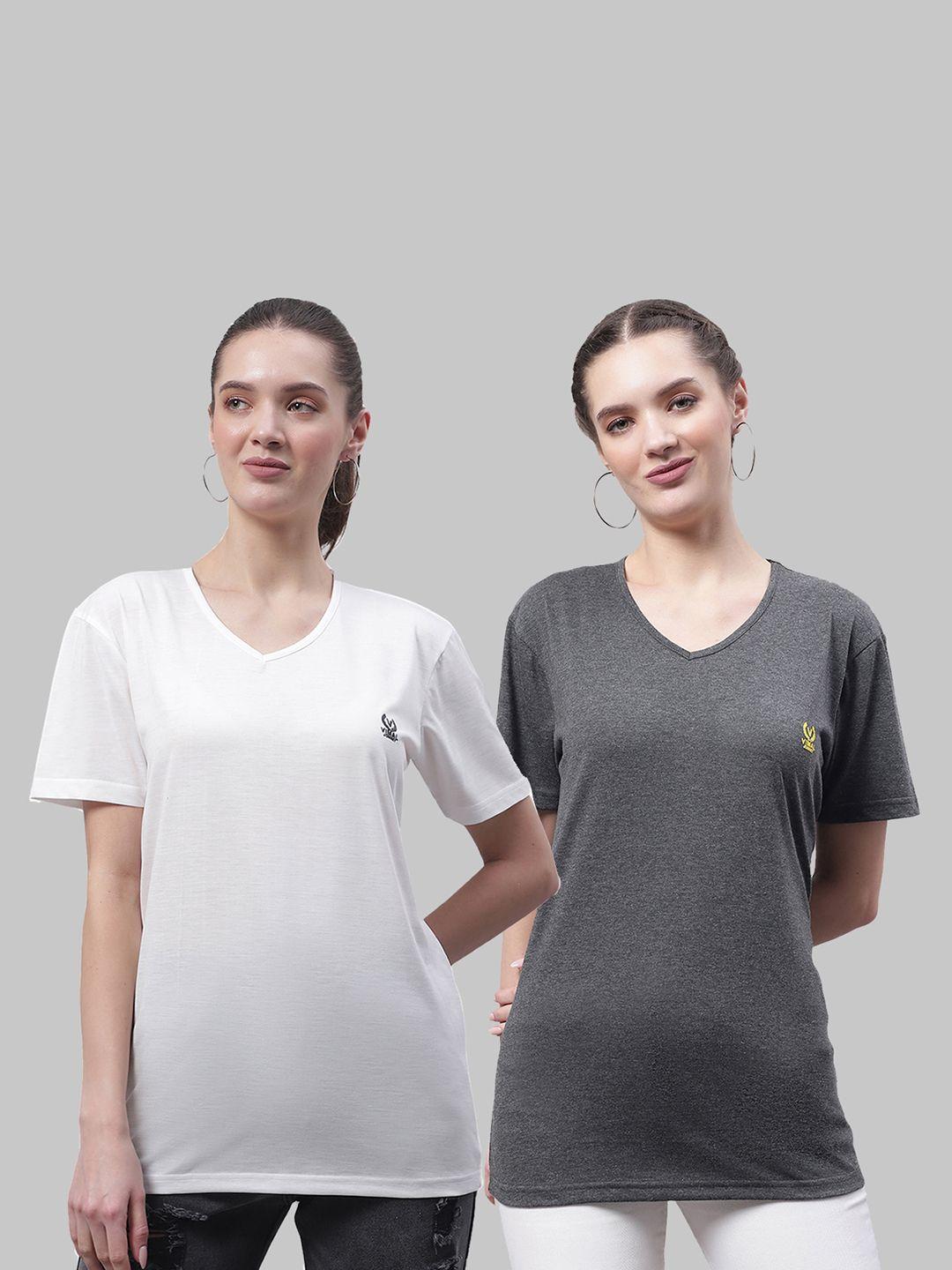 vimal jonney pack of 2 v- neck cotton t-shirt