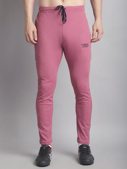 vimal jonney pink regular fit trackpants