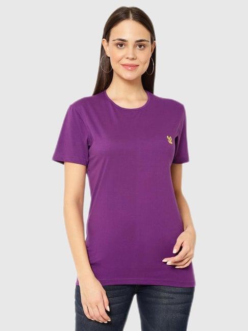 vimal jonney purple regular fit top