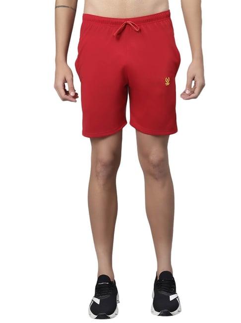 vimal jonney red regular fit shorts