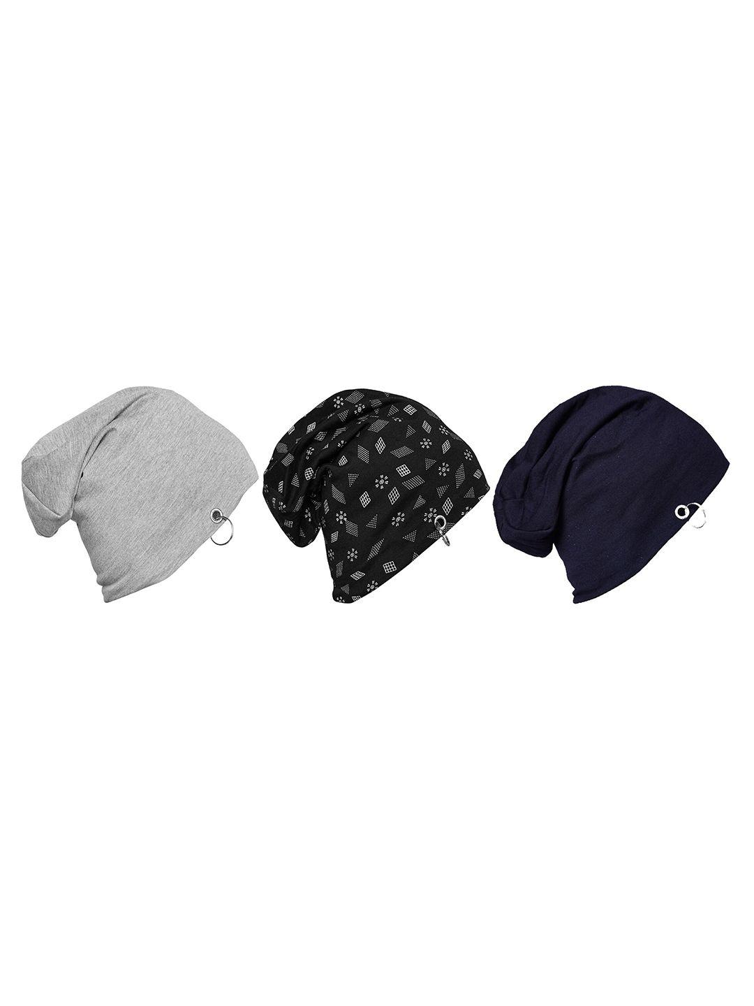 vimal jonney set of 3 multi beanie caps