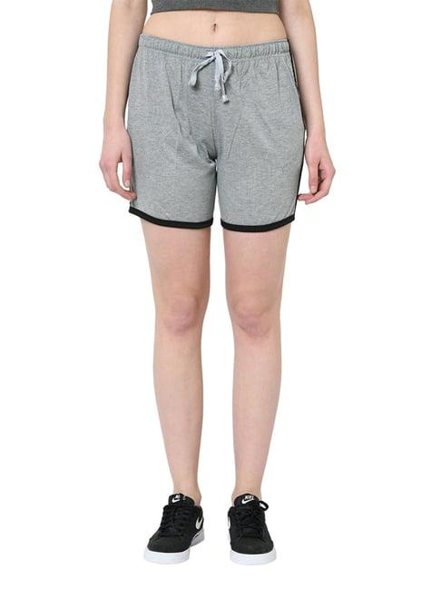 vimal jonney silver solid shorts