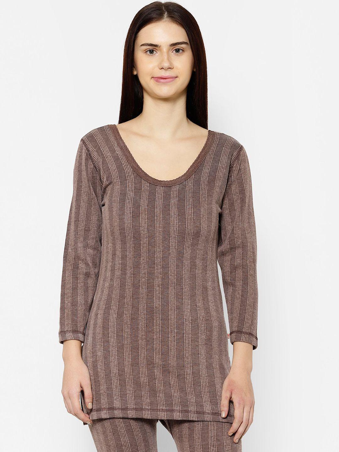 vimal jonney striped cotton thermal top