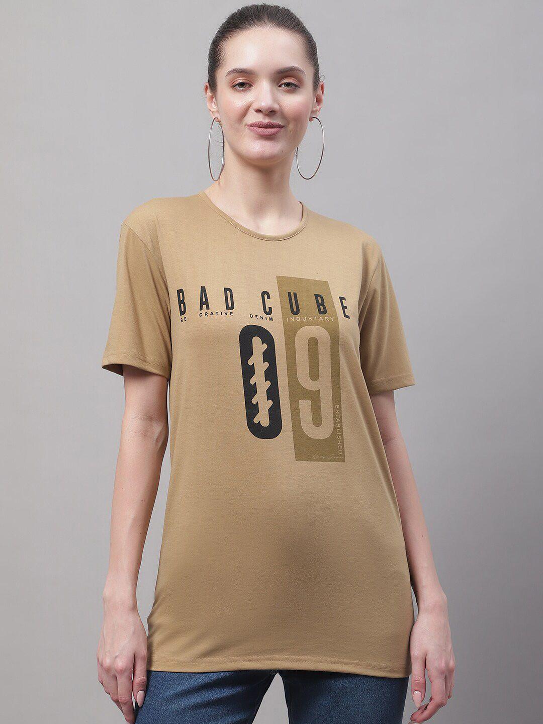 vimal jonney typography printed longline cotton t-shirt