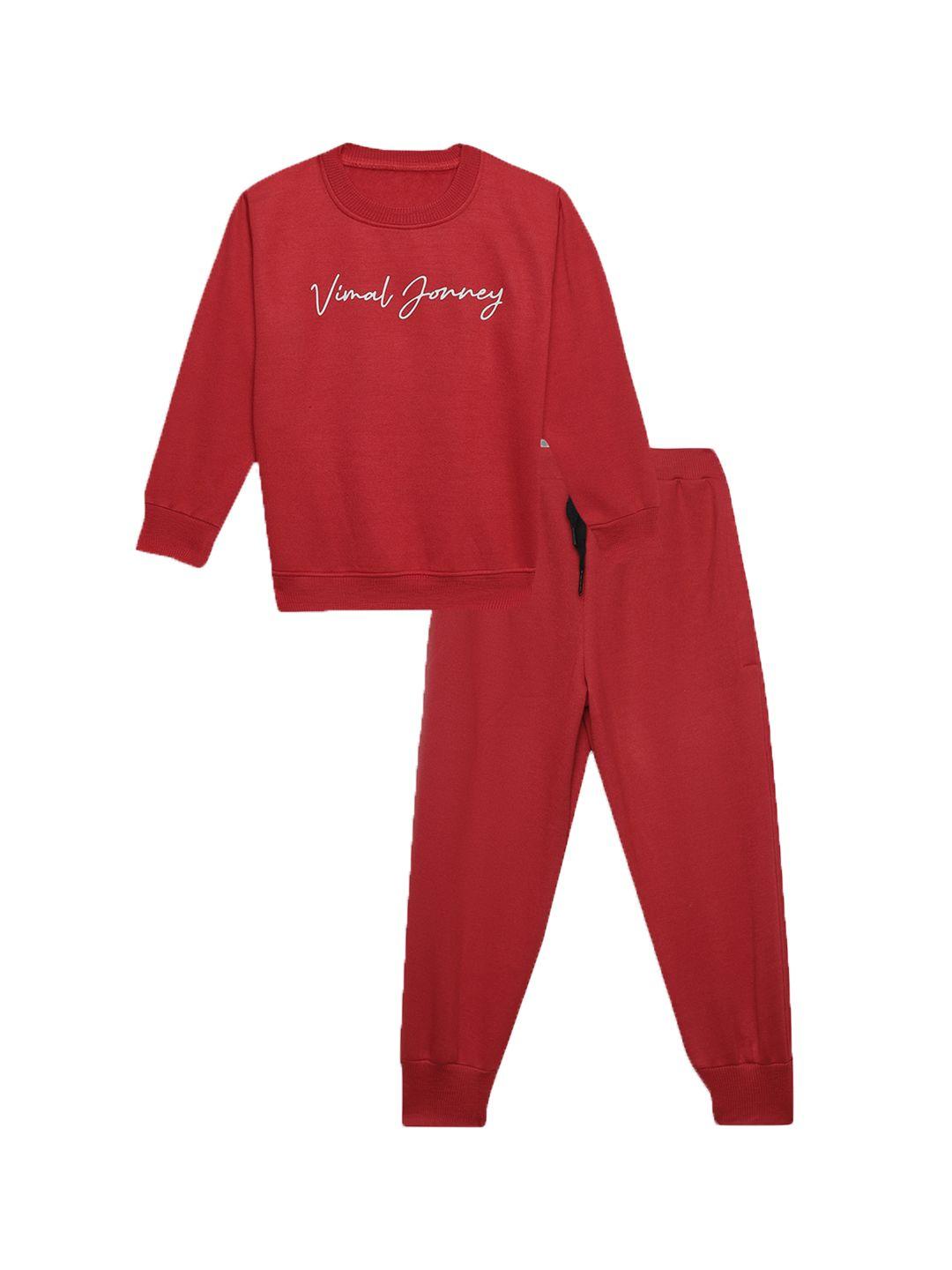 vimal jonney typography printed round neck clothing set