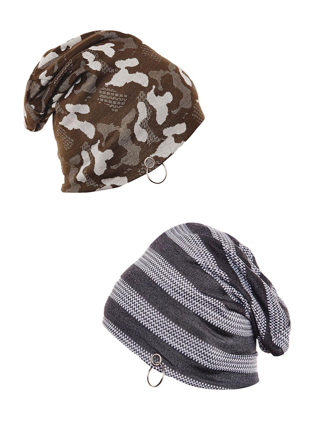 vimal jonney unisex pack of 2 printed beanie