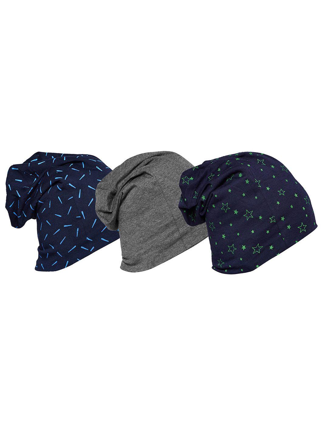 vimal jonney unisex pack of 3 printed beanie