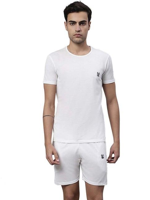 vimal jonney white cotton regular fit tracksuit