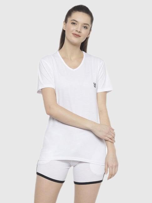 vimal jonney white regular fit pajama set