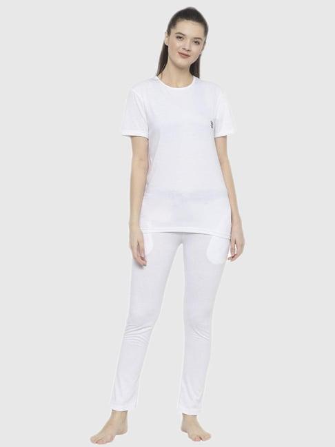 vimal jonney white regular fit pajama set