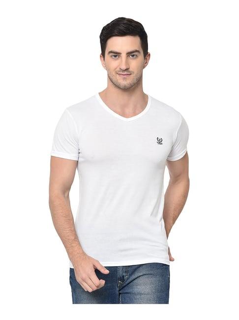 vimal jonney white v neck t-shirt