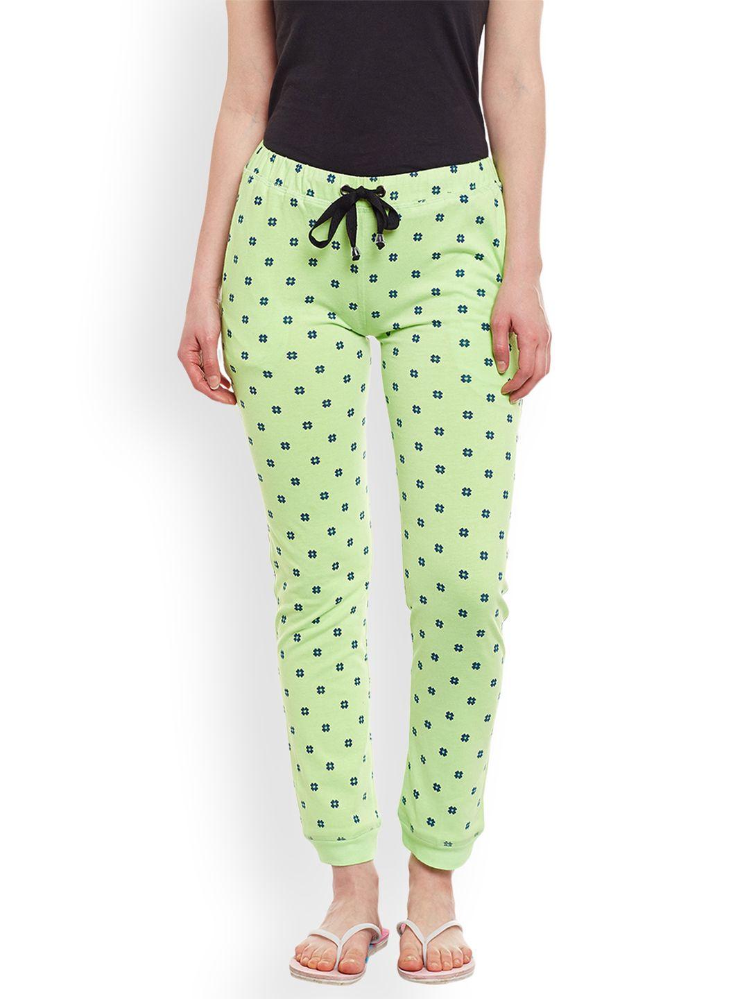 vimal jonney women green & navy blue printed longe pants ff4_prt_no.5