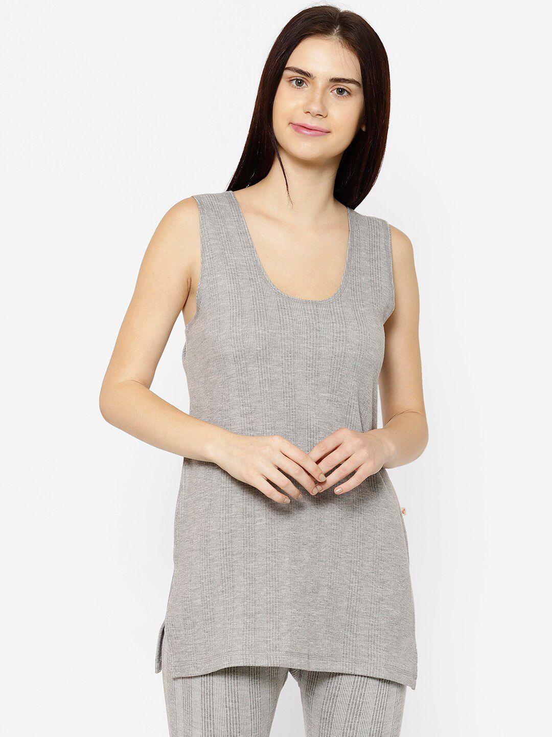 vimal jonney women grey solid thermal top